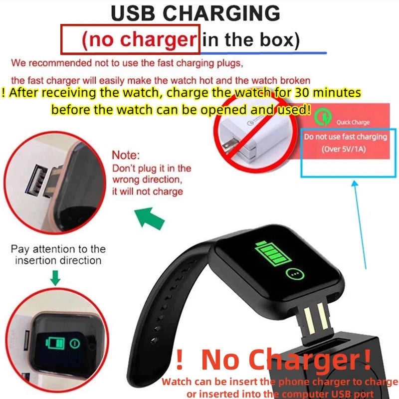 Bluetooth Smart Watch for Men & Women – Fitness Tracker, Music Player, Sleep Monitor