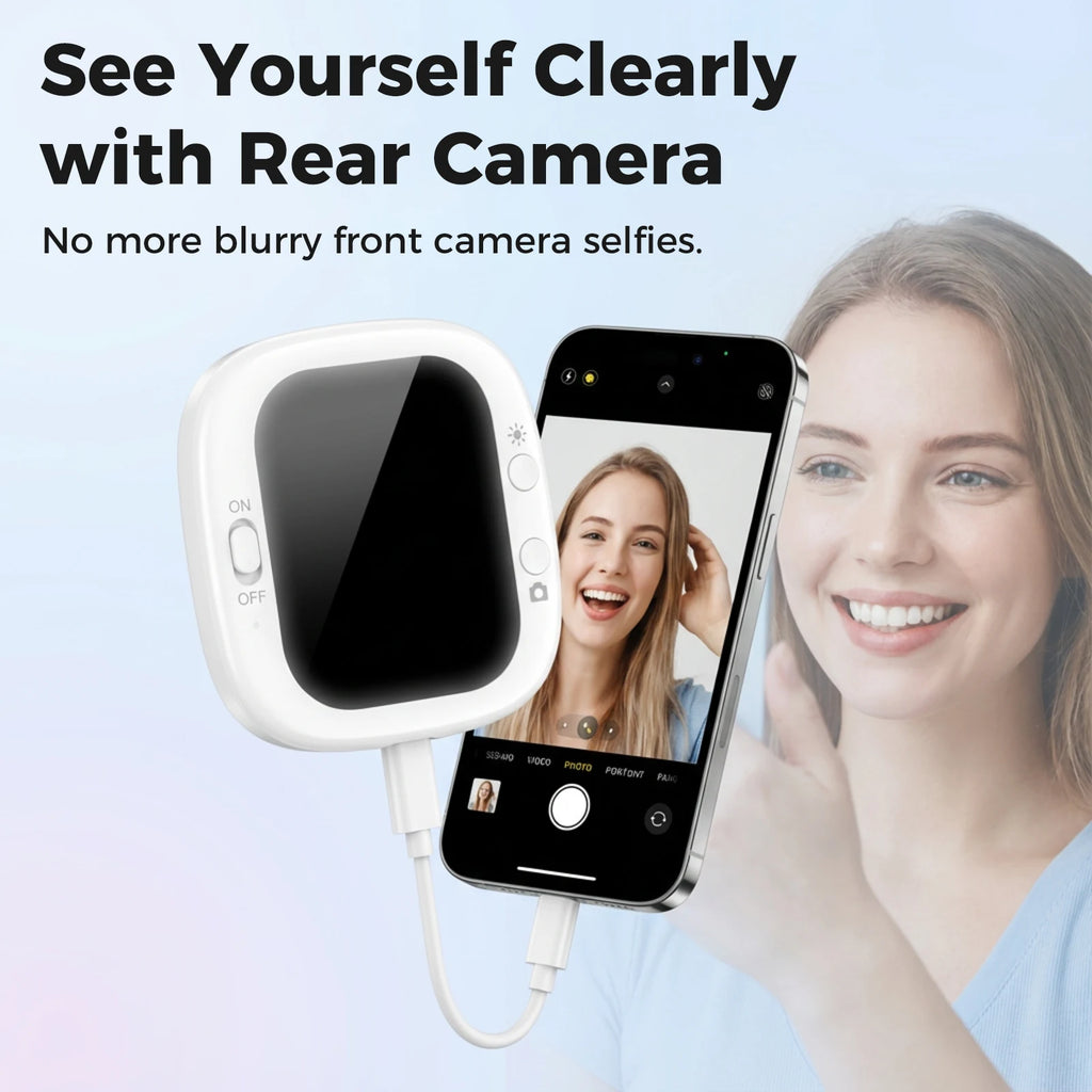 Mobile phone rear self-timer display mini self-timer monitor screen mobile phone screen caster control remote photo bluetooth re